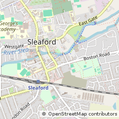 Map of Sleaford, Lincolnshire