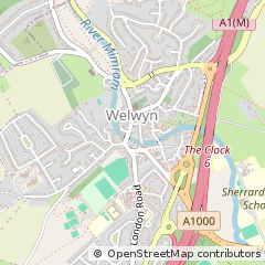 Map of Welwyn, Herts