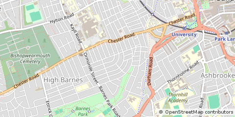 Map of Sunderland