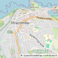 Map of Ilfracombe, Devon