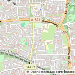 Map of Basildon