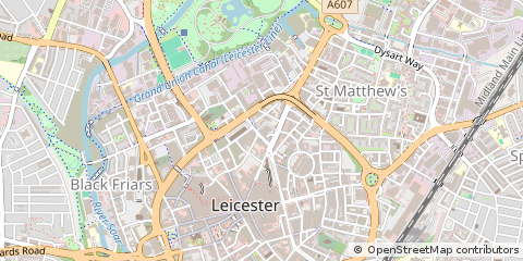 Map of Leicester