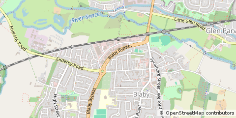 Map of Blaby, Leicestershire