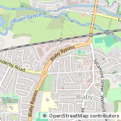 Map of Blaby, Leicestershire