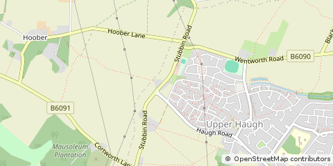 Map of Rotherham, South Yorkshire