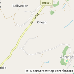 Map of Isle of Lismore, Oban, Argyll,