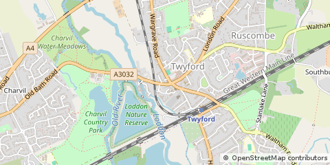 Map of Reading, Berkshire
