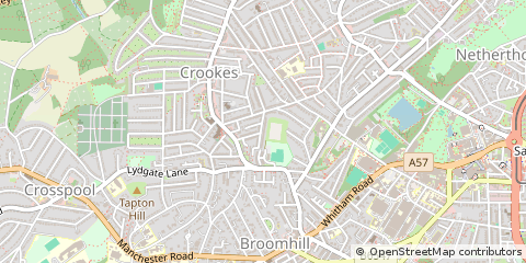 Map of Sheffield