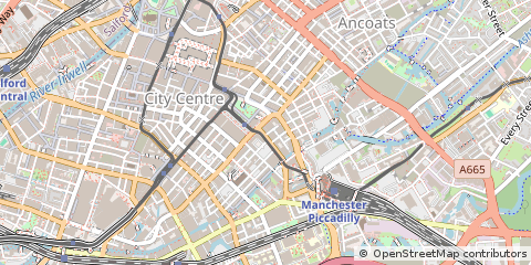 Map of Manchester
