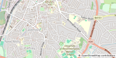 Map of Walsall