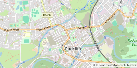 Map of Radcliffe Manchester