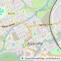Map of Radcliffe Manchester