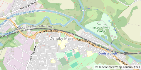 Map of Denaby Main