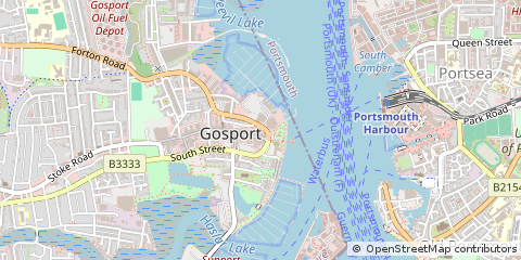 Map of Gosport, Hampshire