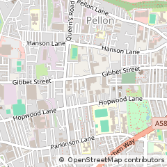 Map of Halifax, West Yorkshire