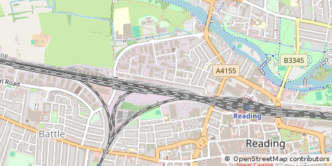 Map of Reading, Berkshire