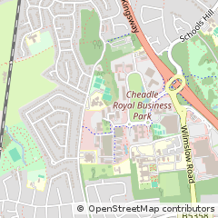 Map of Cheadle, Cheshire