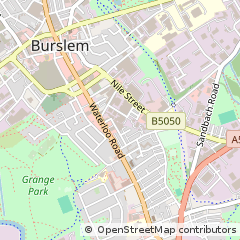 Map of Stoke on Trent