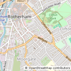 Map of Rotherham