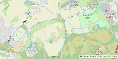 Map of Woking, Surrey