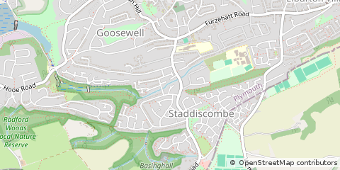 Map of Plymouth, Devon