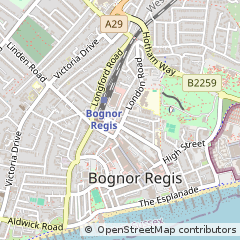 Map of Bognor Regis, West Sussex