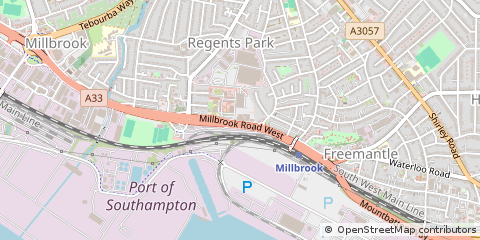 Map of Southampton, Hants