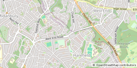 Map of Southampton, Hampshire