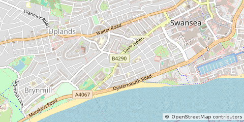 Map of Swansea