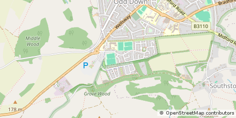Map of Bath, Somerset