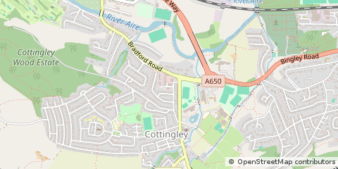 Map of Bradford, West Yorkshire