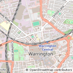 Map of Warrington, Cheshire
