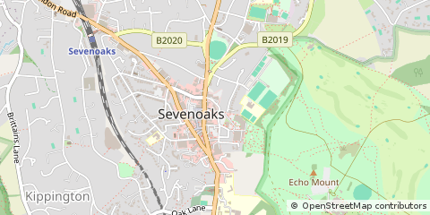 Map of Sevenoaks, Kent