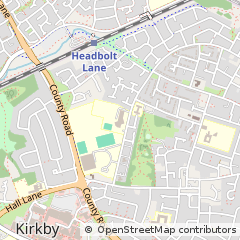 Map of Liverpool, Merseyside