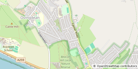 Map of East Sussex