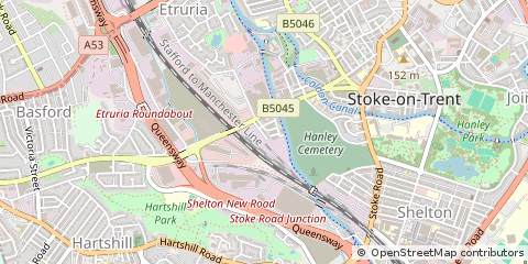 Map of Stoke-on-Trent