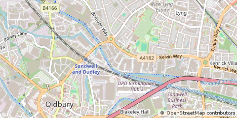 Map of West Bromwich