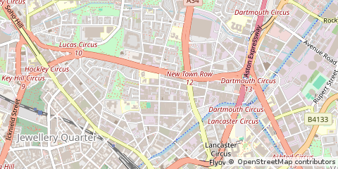 Map of Birmingham, West Midlands