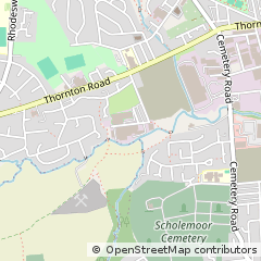 Map of Bradford, West Yorkshire