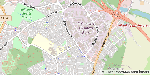 Map of Colchester