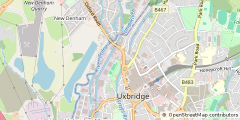 Map of Uxbridge
