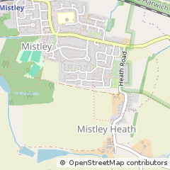 Map of Manningtree, Essex