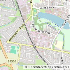 Map of Killingworth, Tyne and Wear