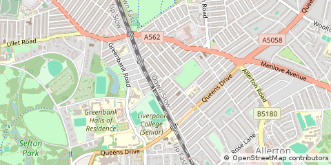 Map of Liverpool, Merseyside