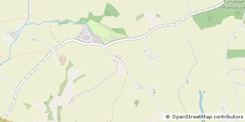 Map of Modbury, South Devon
