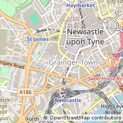 Map of Newcastle Upon Tyne