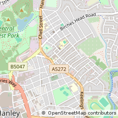 Map of Stoke-on-Trent, Staffordshire