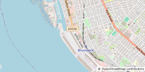 Map of Liverpool, Merseyside