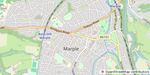 Map of Stockport, Cheshire