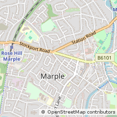 Map of Stockport, Cheshire